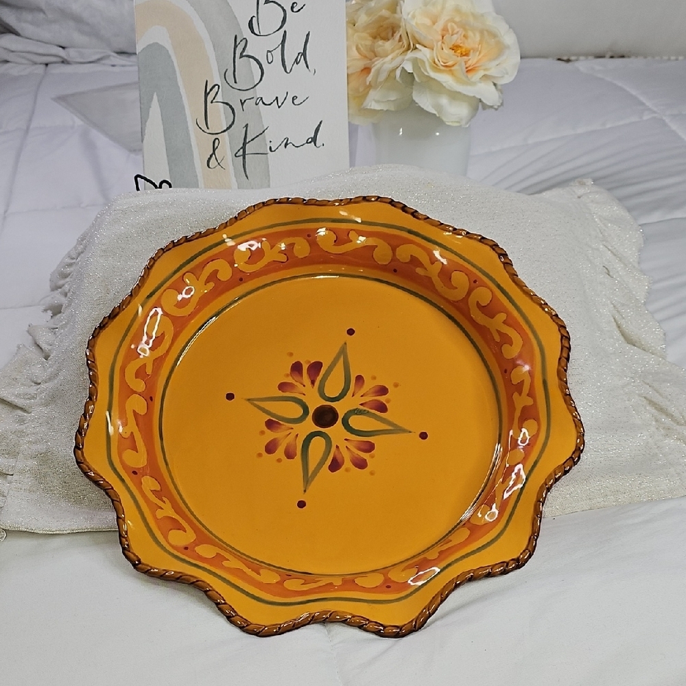 Home & Garden Party Stoneware Collective Decorative Orange Southwestern …